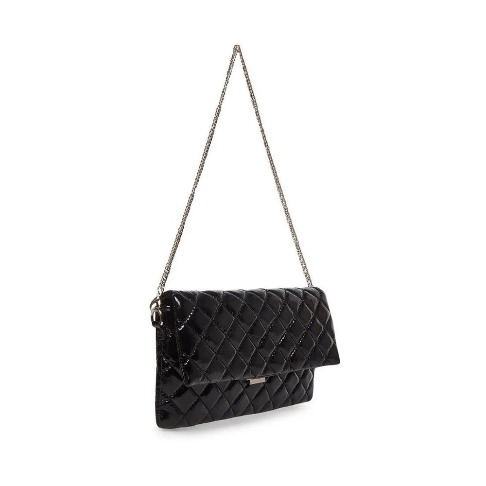 🖤 Steve Madden BAPOLLO Black Quilted Chain Crossbody Sling Bag Purse